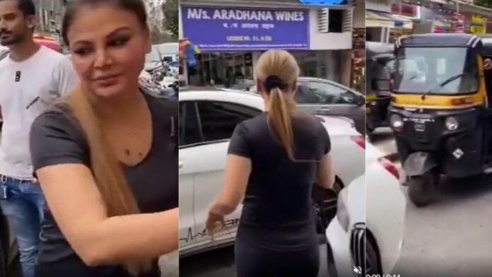 Rakhi Sawant: Rakhi Sawant created traffic jam, traffic police cut challan