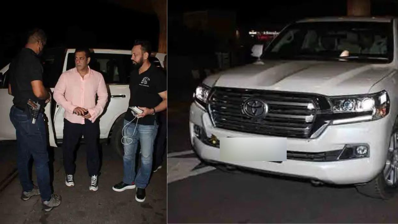 Salman Khan in bulletproof car
