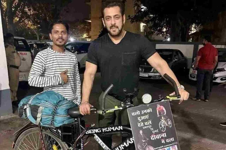 सलमान खान से मिलने के लिए 1100 किलोमीटर साइकिल चलाकर पहुंचा फैन