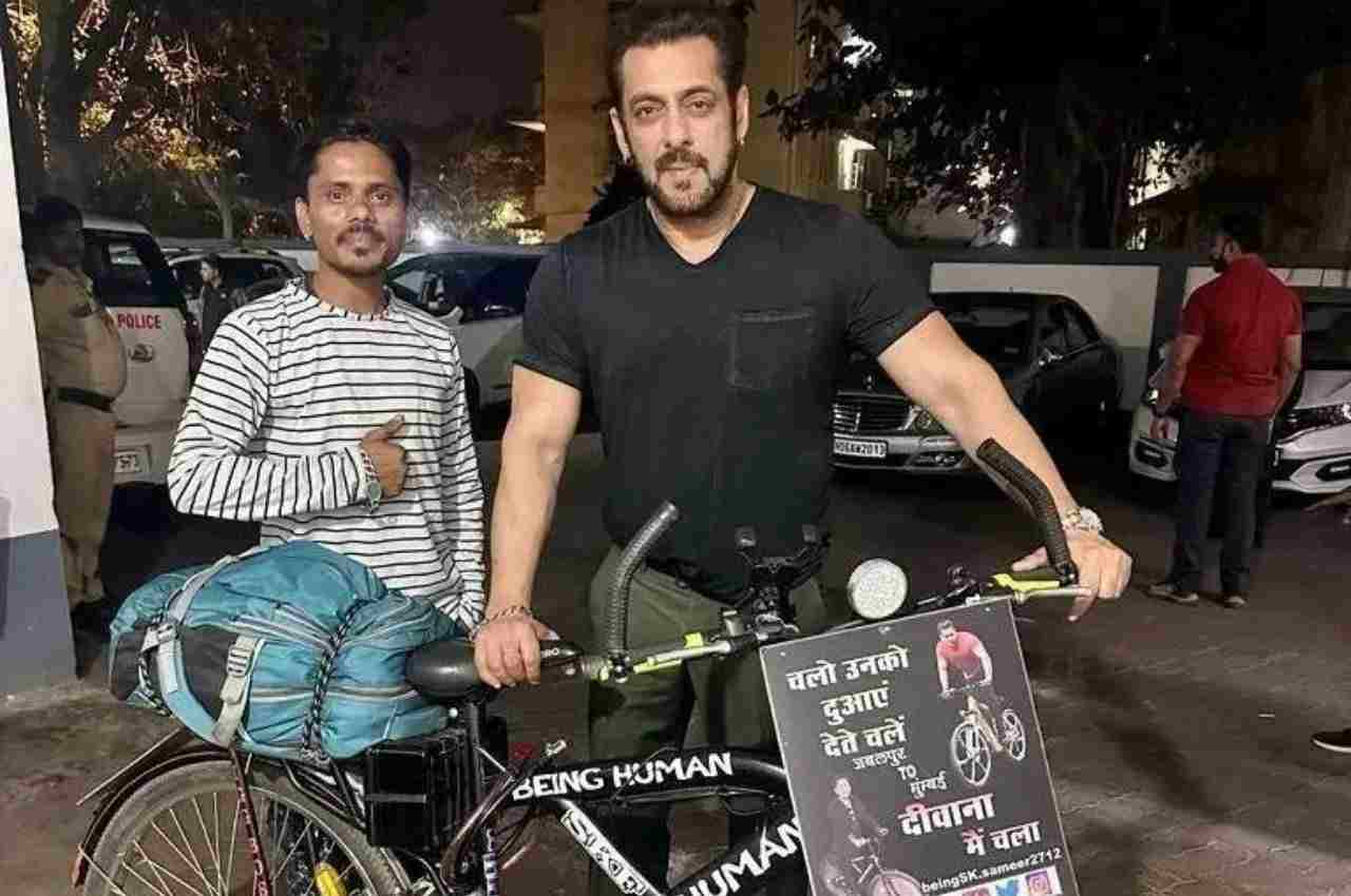 Man Pedaled 1100 Km To Meet Salman Khan