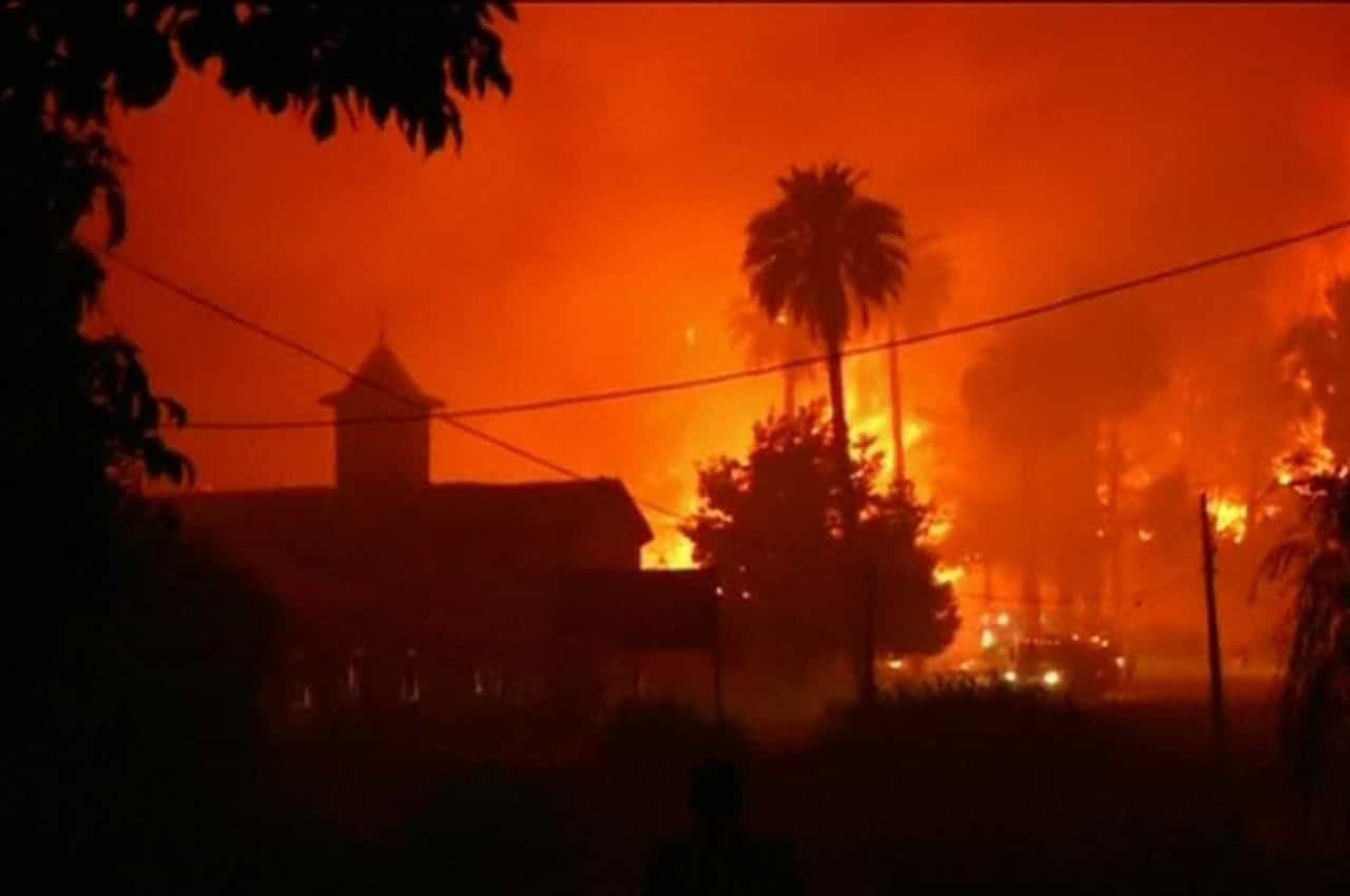 चिली में लगी आग, 14000 हेक्टेयर जंगल खाक, अब तक 24 लोगों की मौत ।