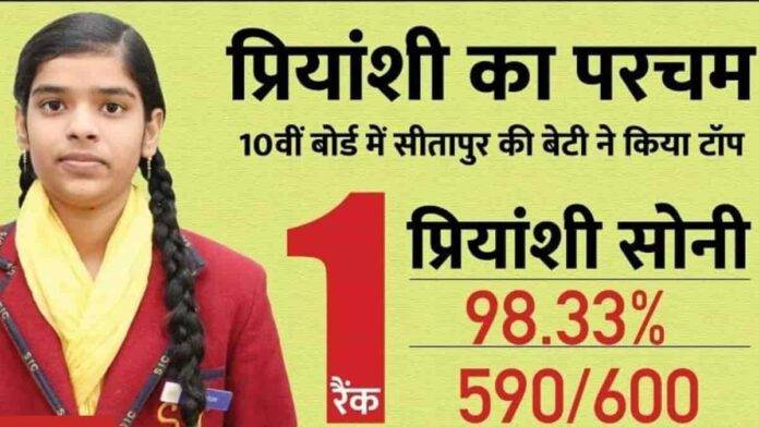 UP Board High School Topper 2023