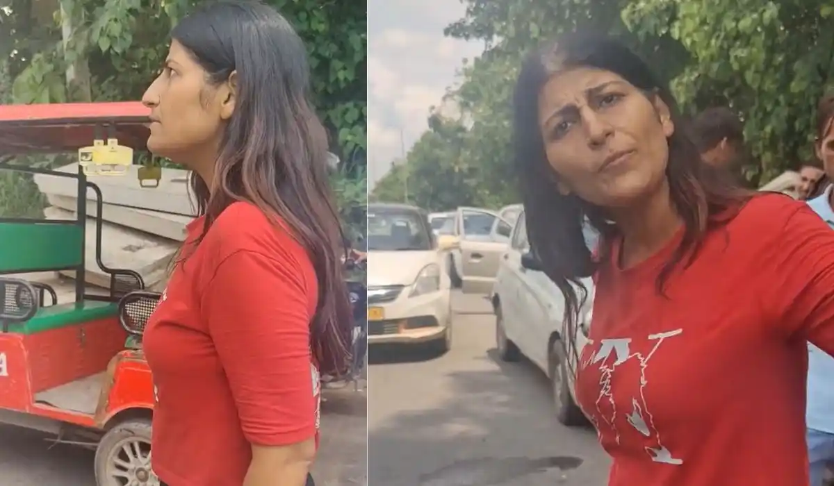 Viral Video, Woman, Gurgaon, cab driver